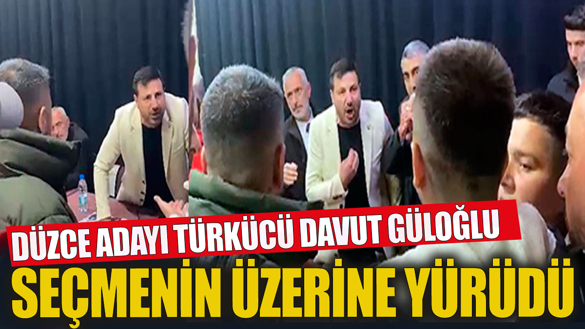 Düzce adayı türkücü Davut Güloğlu seçmenin üzerine yürüdü
