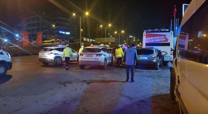 Maltepe'de trafik kazası 1 yaralı