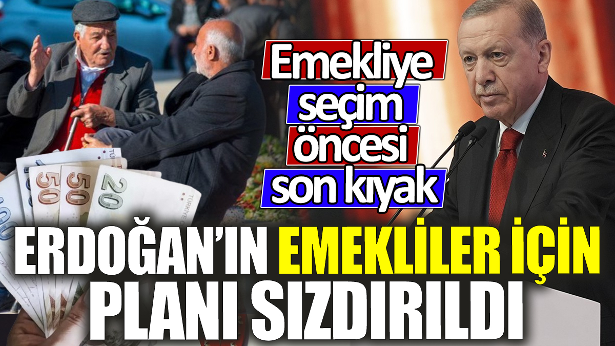 Erdoğan’ın emekliler için planı sızdırıldı ‘Emekliye seçim öncesi son kıyak