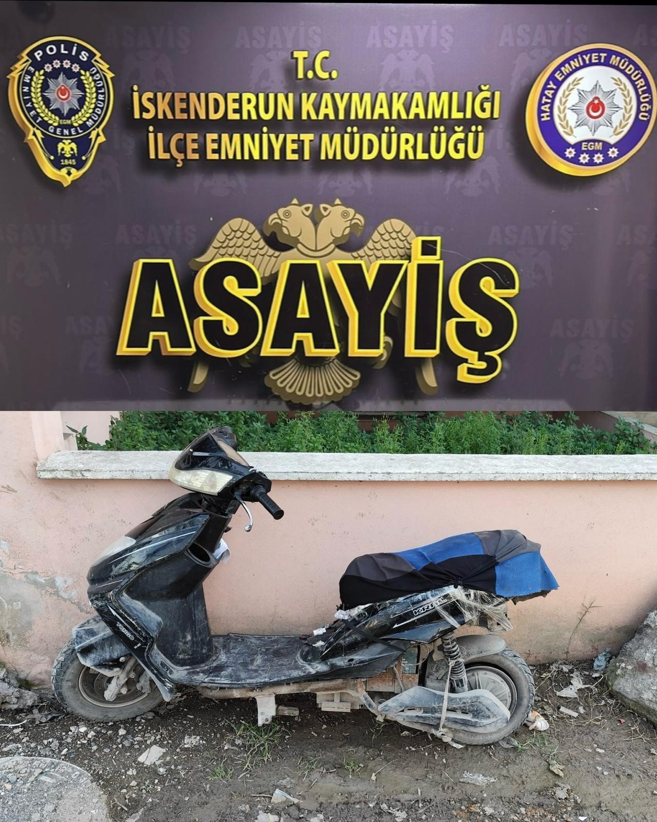 Hatay’da motosiklet hırsızı yakalandı