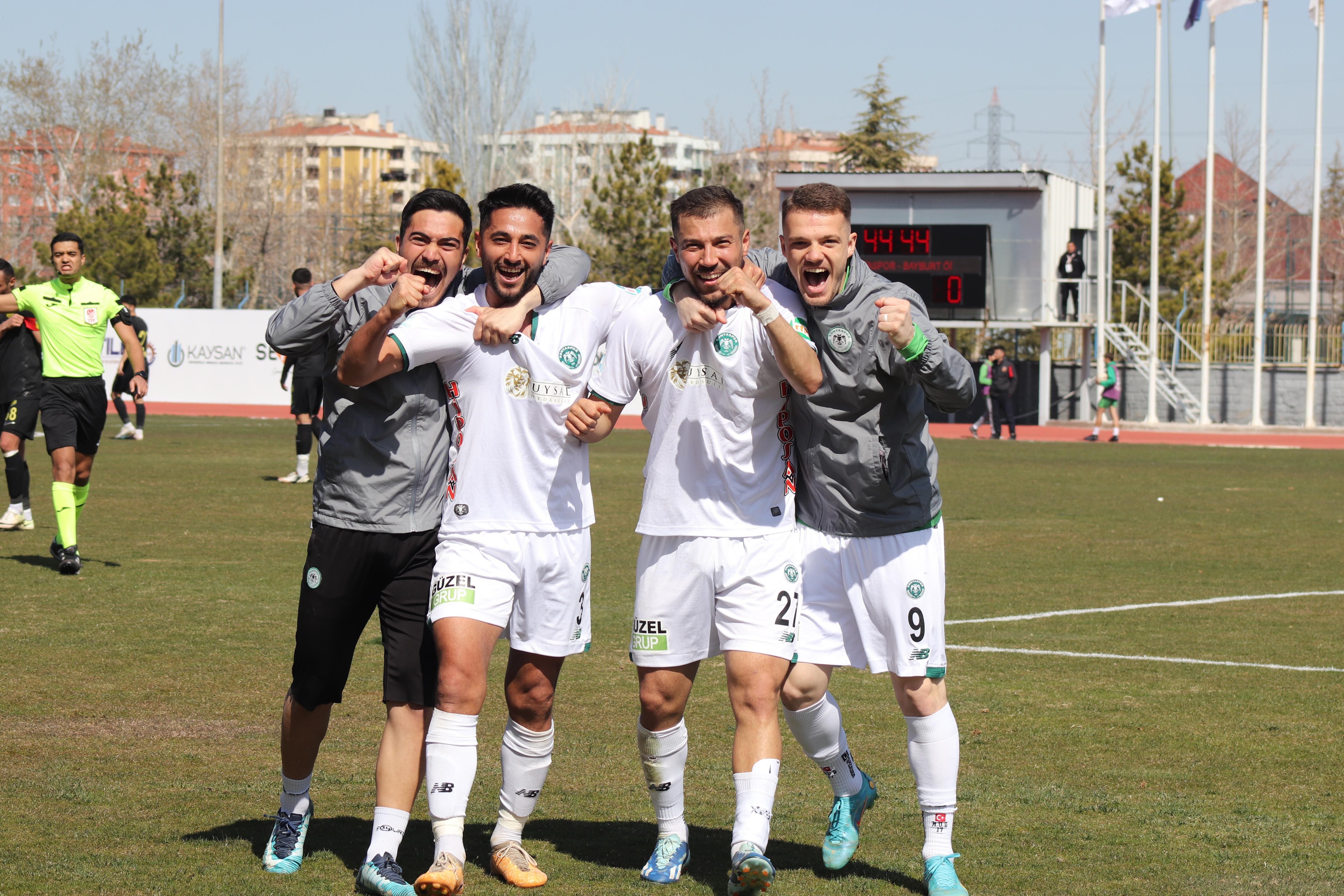 Konyaspor Bayburt Özel İdarespor'u mağlup etti