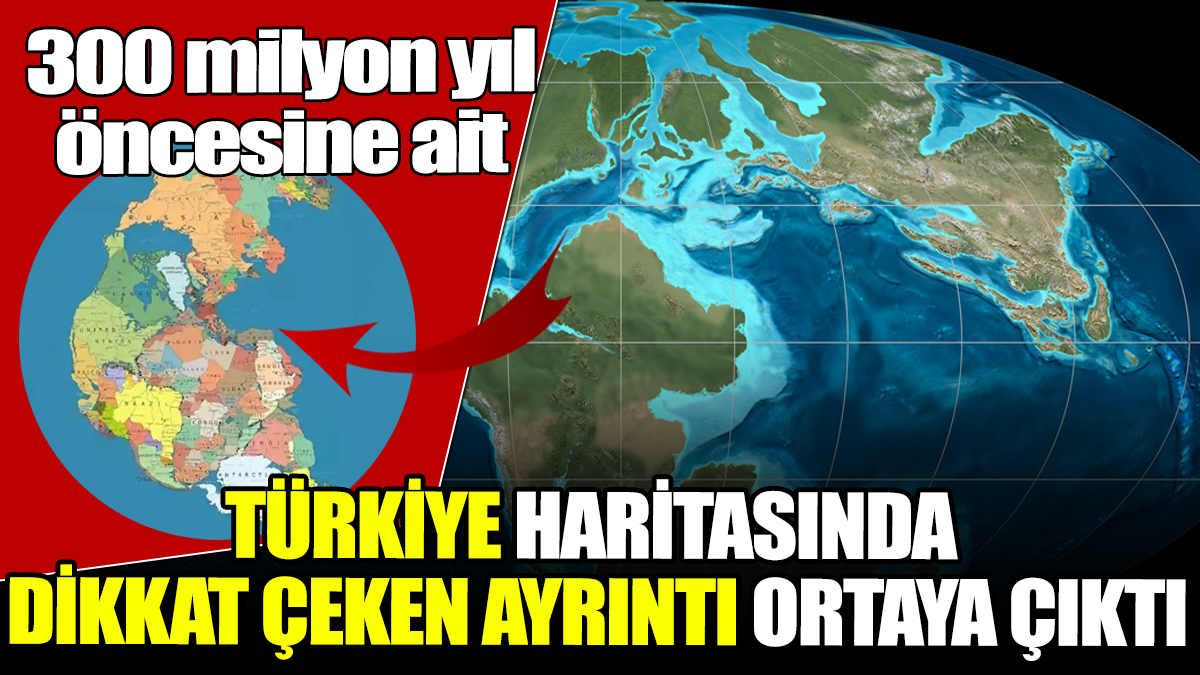 300 milyon yıl öncesine ait Türkiye haritasında dikkat çeken ayrıntı ortaya çıktı