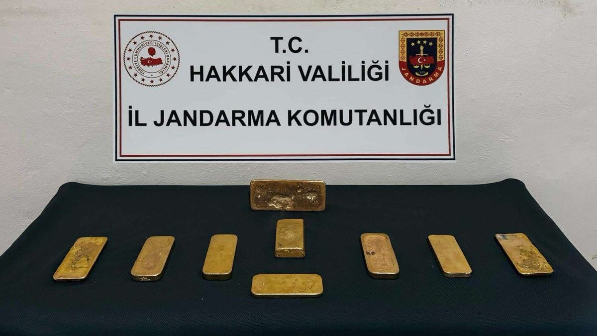 Hakkari'de 37 milyon TL değerinde külçe altın ele geçirildi