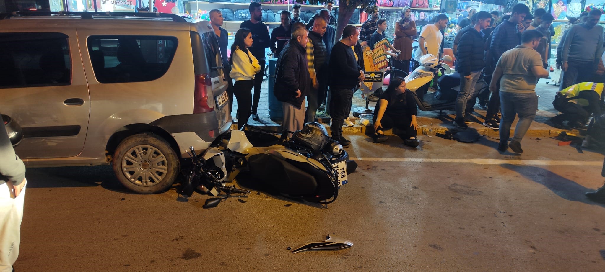 Alanya’da motosiklet kazası