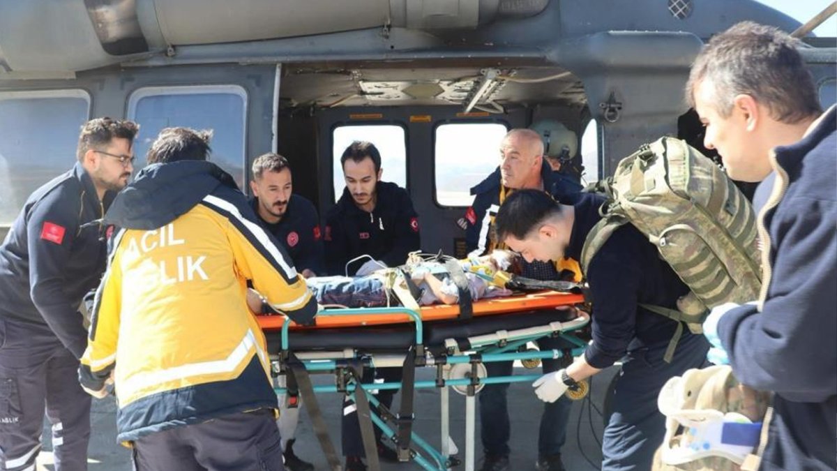 Şırnak’ta askeri helikopter imdadına yetişti