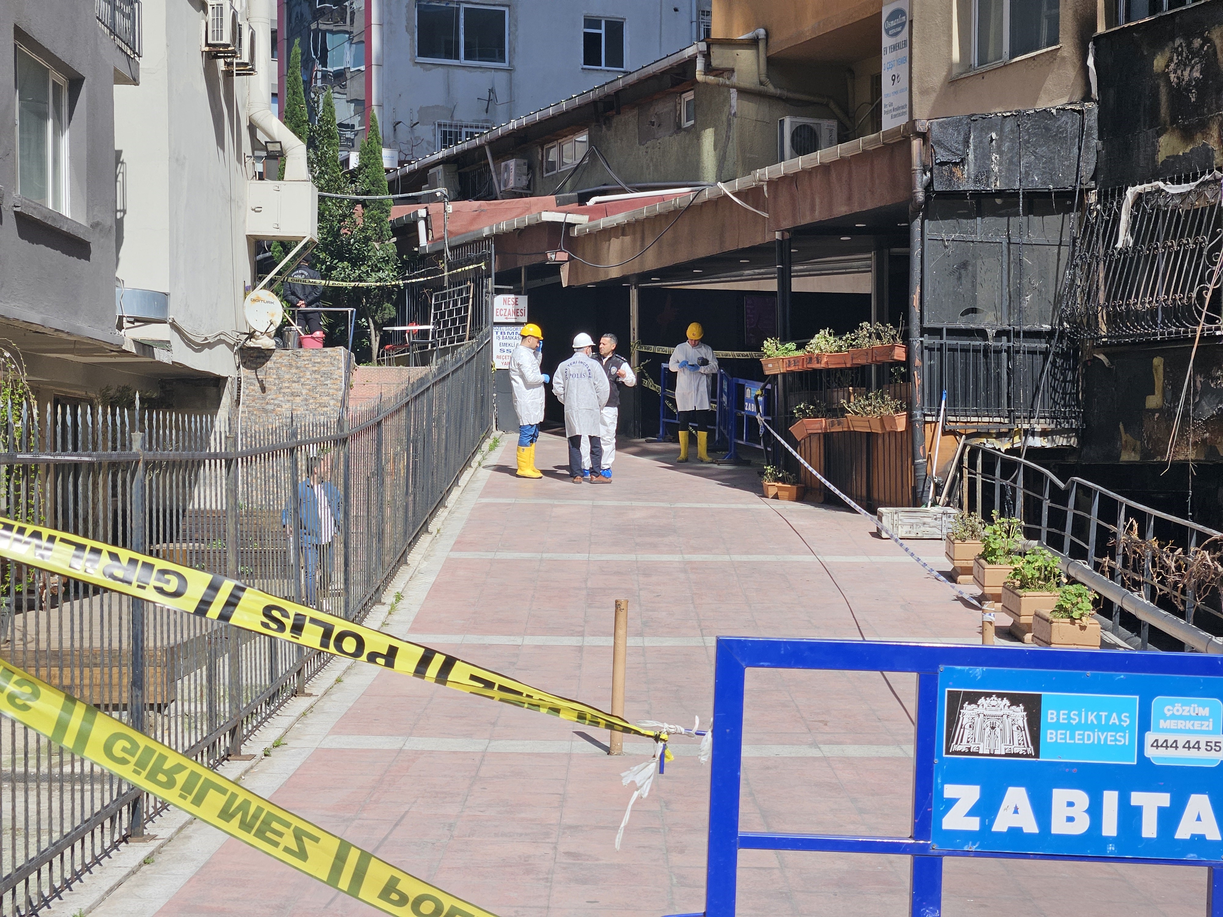 Beşiktaş’ta 29 kişiye mezar olan gece klübü binası incelendi