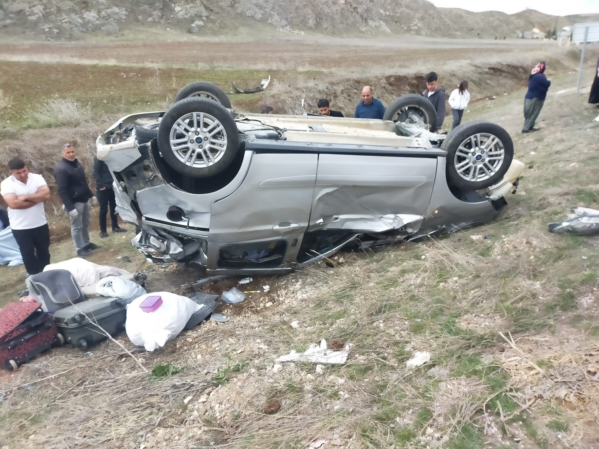 Sivas'ta trafik kazası '5 yaralı'