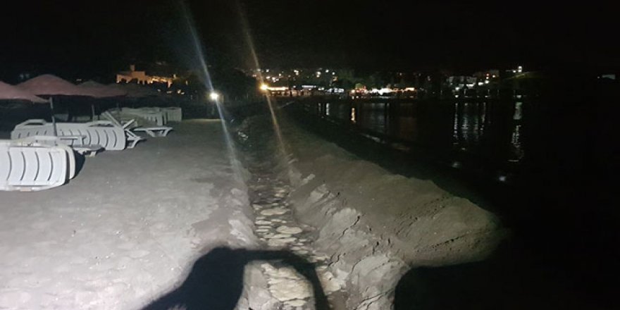 Dünyaca ünlü plajda kaçak kazı