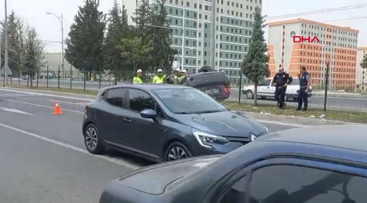 Malatya'da sürücünün direksiyon hakimiyetini kaybetmesi sonucunda takla attı