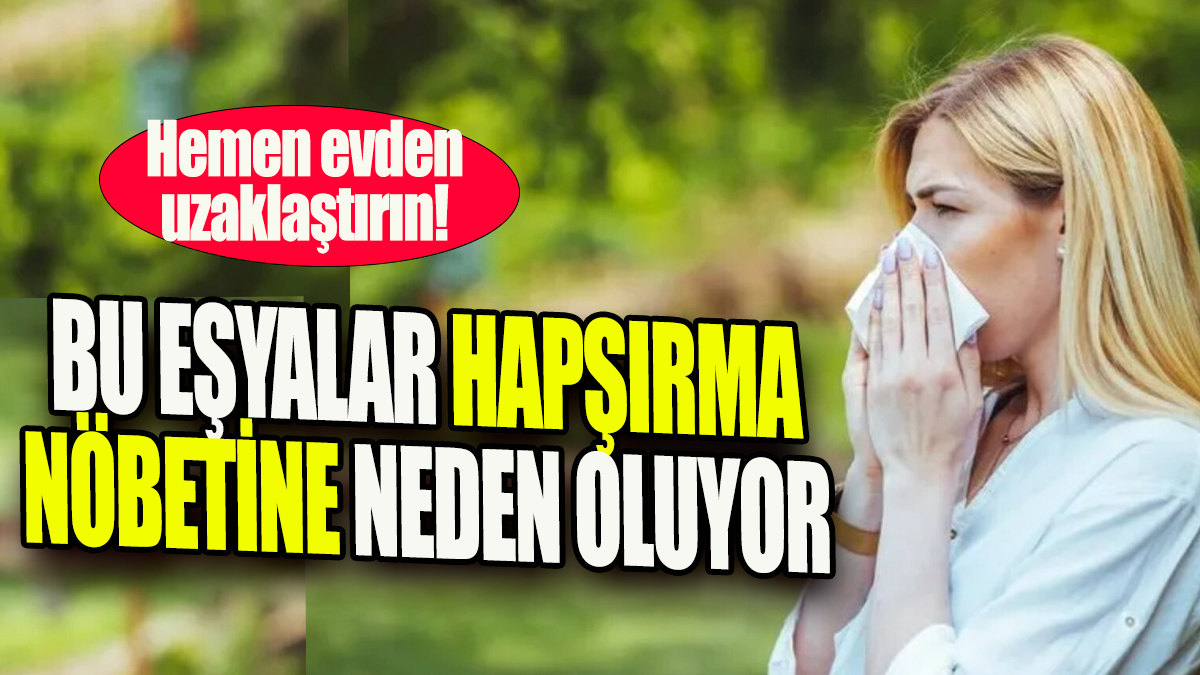 Bu eşyalar hapşırma nöbetlerine sebep oluyor: Hemen evden uzaklaştırın