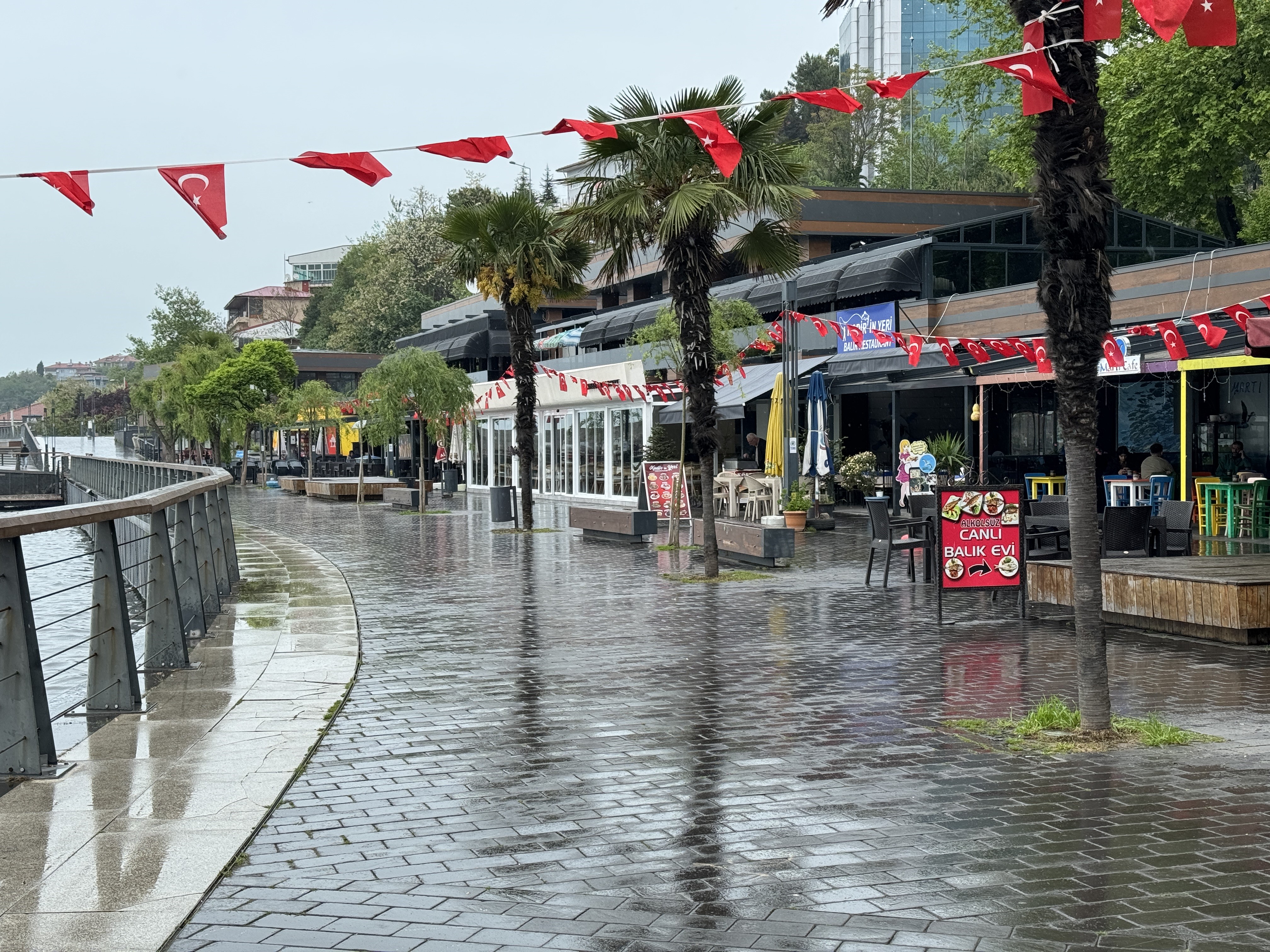 Zonguldak'ta yağış etkili oldu
