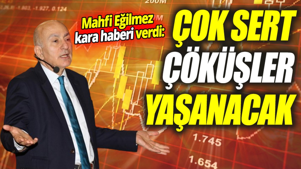 Mahfi Eğilmez: Çok sert çöküşler yaşanacak