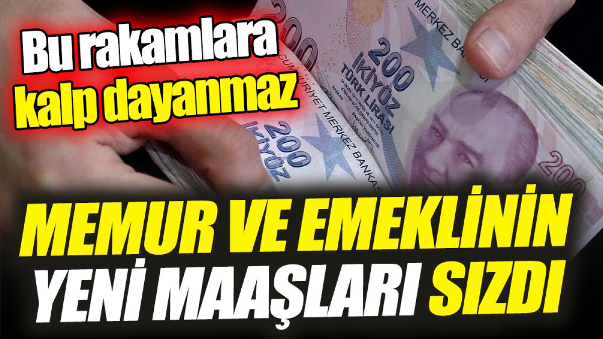 Memur ve emeklinin yeni maaşları sızdı ‘Bu rakamlara kalp dayanmaz’