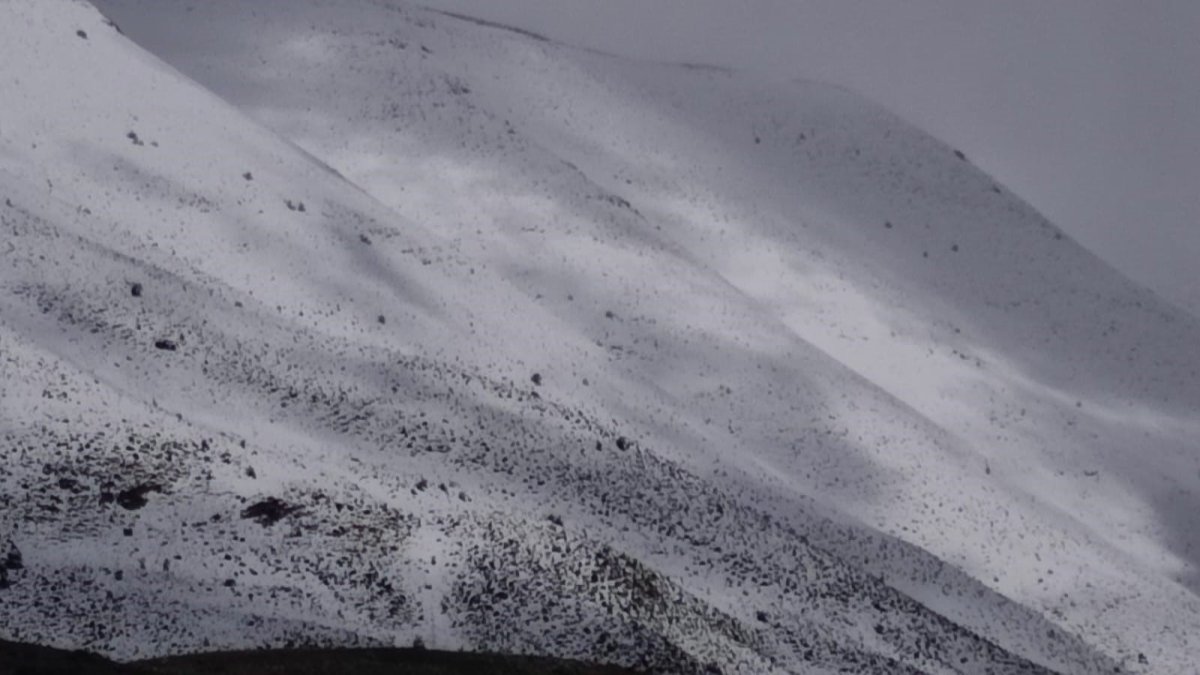 Erzurum’a kış geri geldi