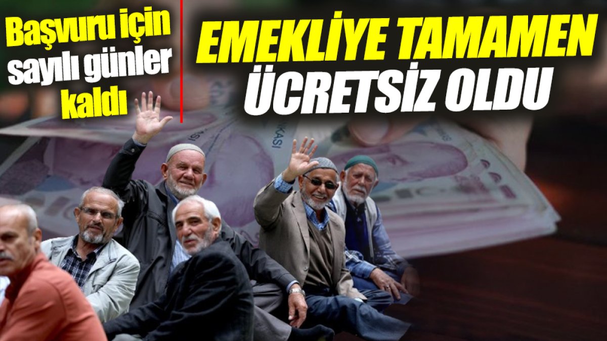 Emekliye tamamen ücretsiz oldu ‘Başvuru için sayılı günler kaldı’