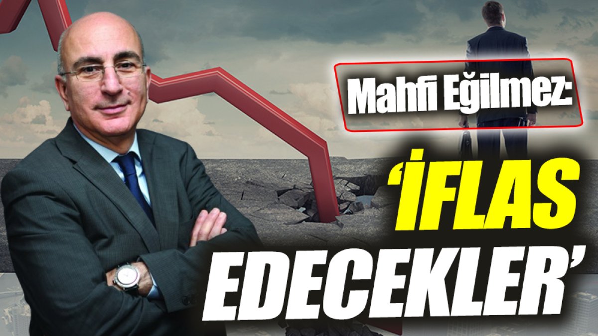 Mahfi Eğilmez: İflas edecekler