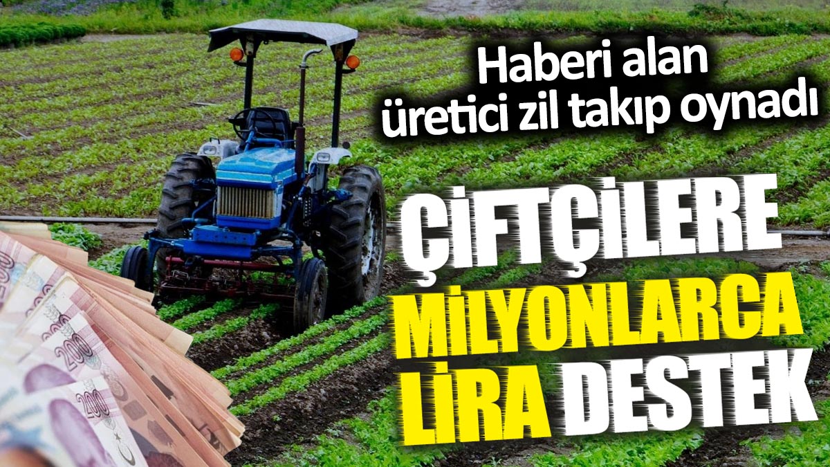 Çiftçilere milyonlarca lira destek! Haberi alan üretici zil takıp oynadı