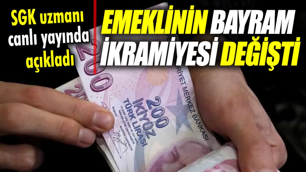 Emeklinin bayram ikramiyesinde son rakamlar ortaya çıktı ‘SGK uzmanı canlı yayında açıkladı’