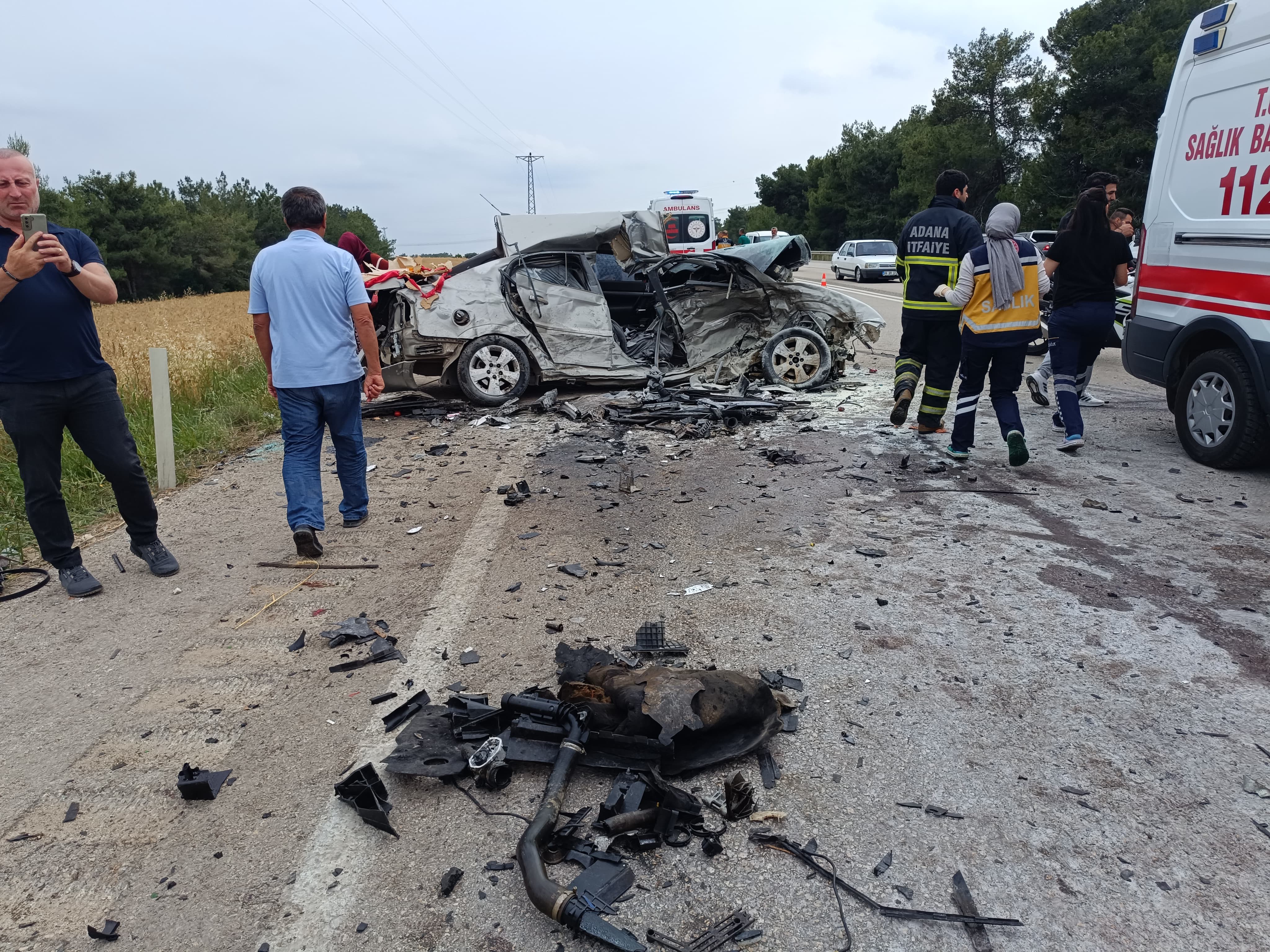 Adana'da trafik kazası: yaralılar var