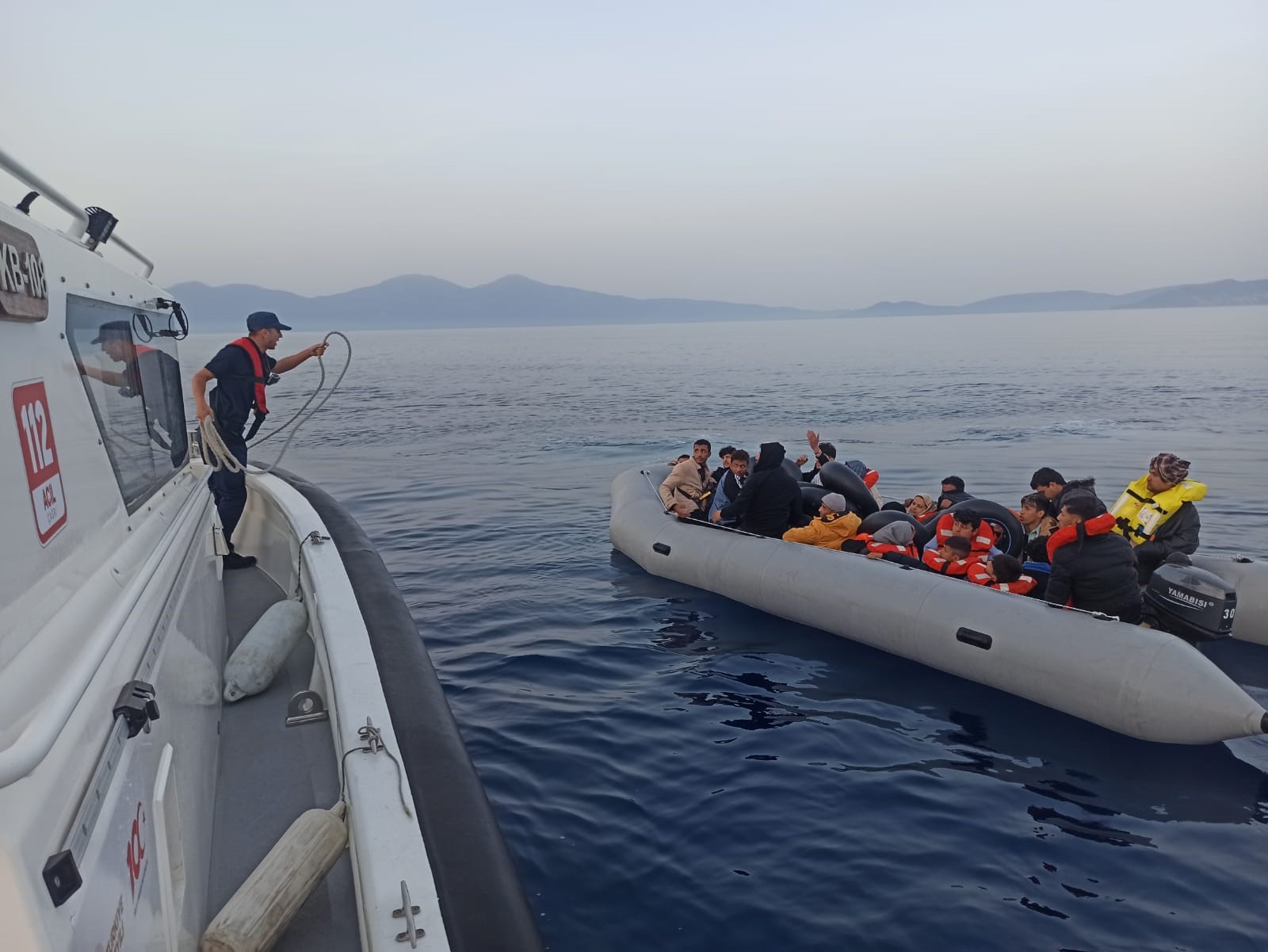 Aydın’da onlarca kaçak göçmen kurtarıldı