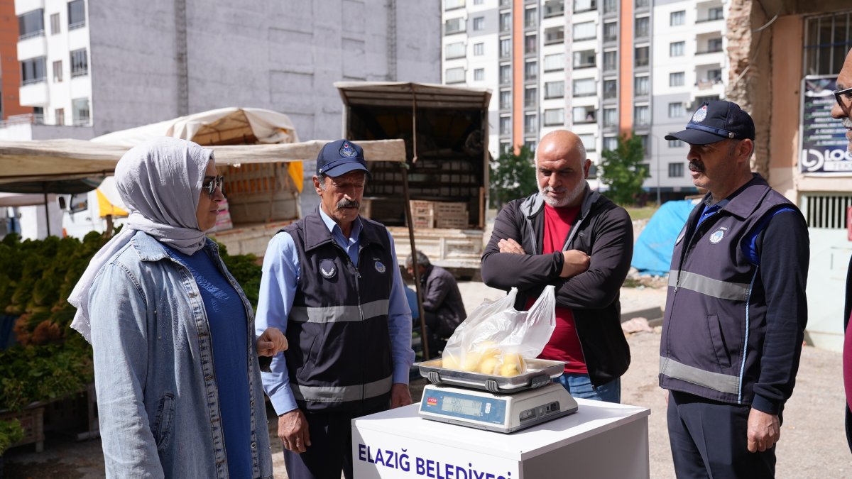 Zabıtadan semt pazarlarına denetim