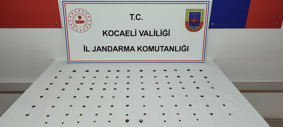 Kocaeli’de tarihi objeler ele geçirildi