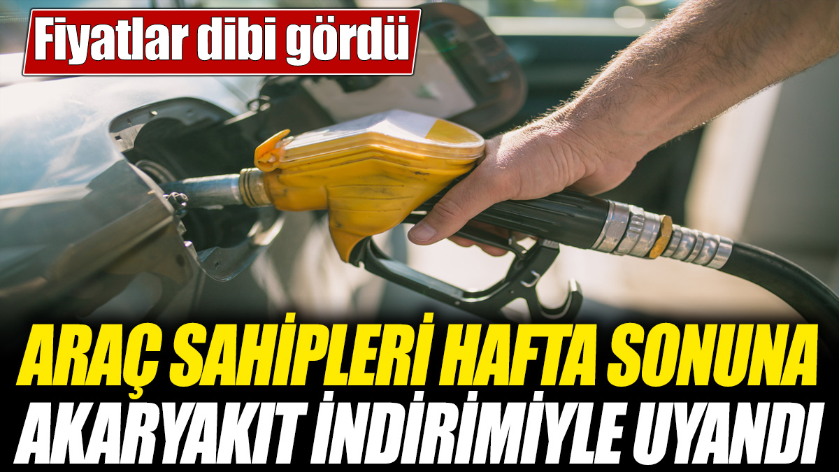 Benzine dev indirim! Araç sahipleri hafta sonuna indirimle uyandı