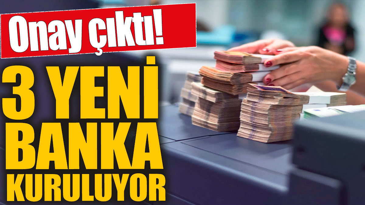 3 yeni banka kuruluyor! Onay çıktı