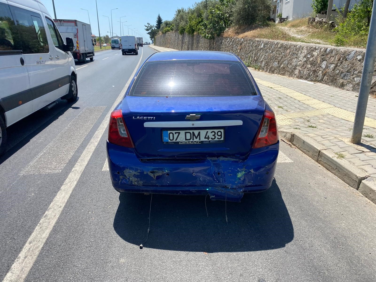 Antalya'da trafik kazası: 1 yaralı