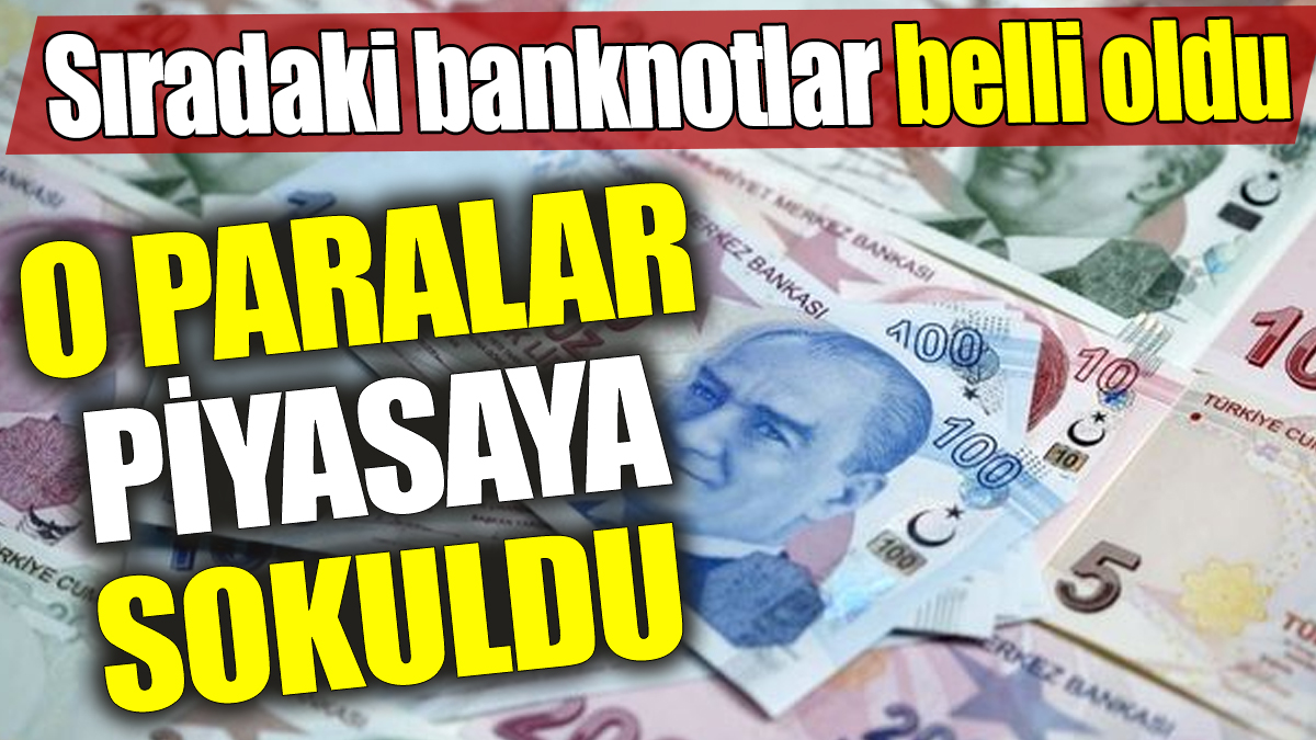 O paralar piyasaya sokuldu 'Sıradaki banknotlar belli oldu