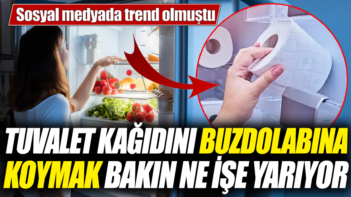 Tuvalet kağıdını buzdolabına koymak bakın ne işe yarıyor! Sosyal medyada trend olmuştu