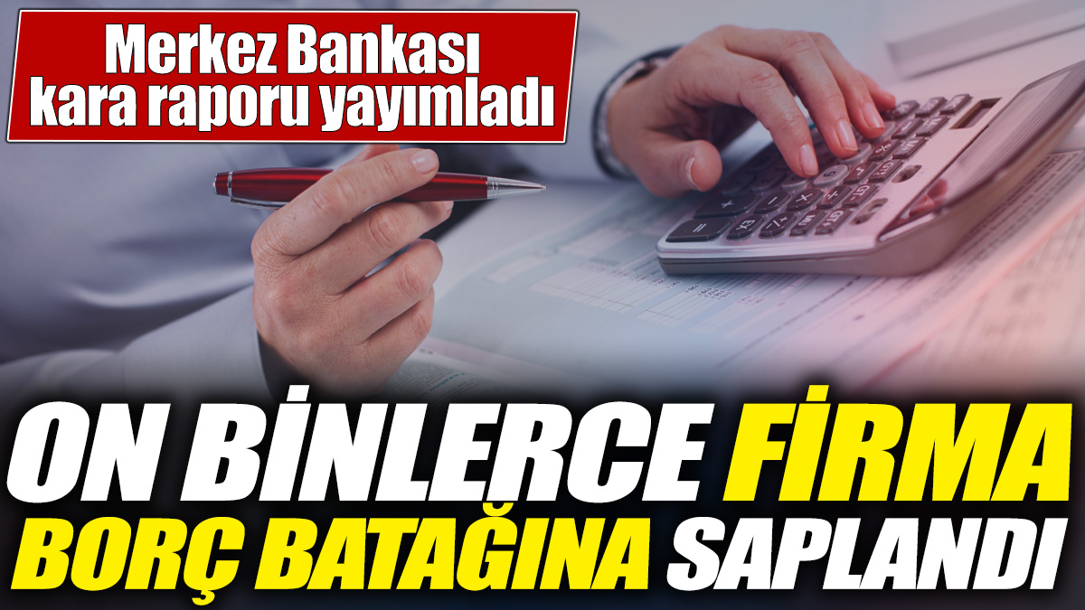 Merkez bankası kara raporu yayımladı! On binlerce firma borç batağına saplandı