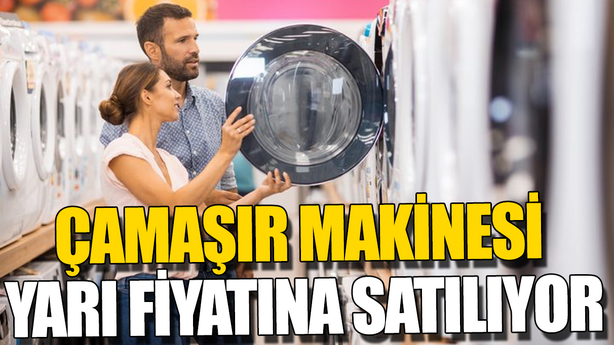 Çamaşır makinesi yarı fiyatına satılıyor