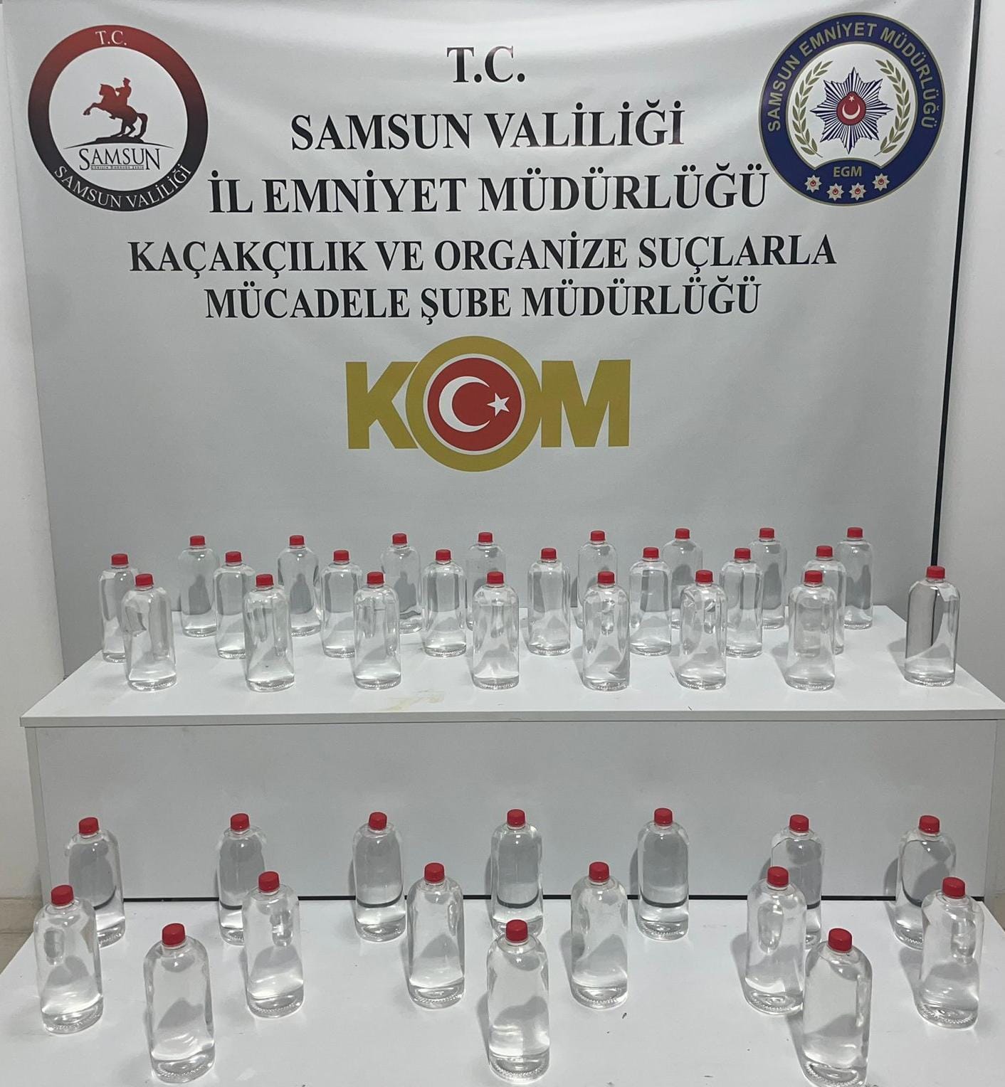 Samsun’da sahte içki operasyonu: 3 gözaltı