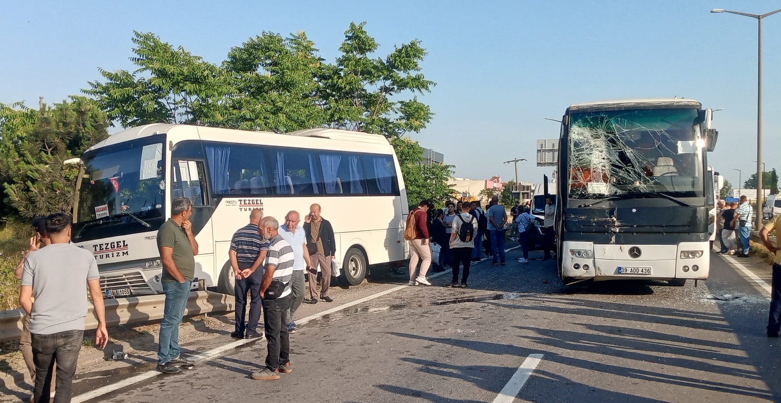 Kırklareli'nde zincirleme kaza: 19 yaralı