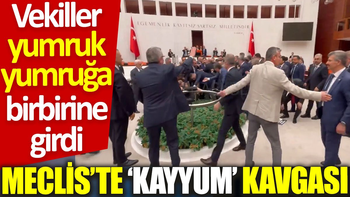 Meclis’te ‘kayyum’ kavgası: Vekiller yumruk yumruğa birbirine girdi