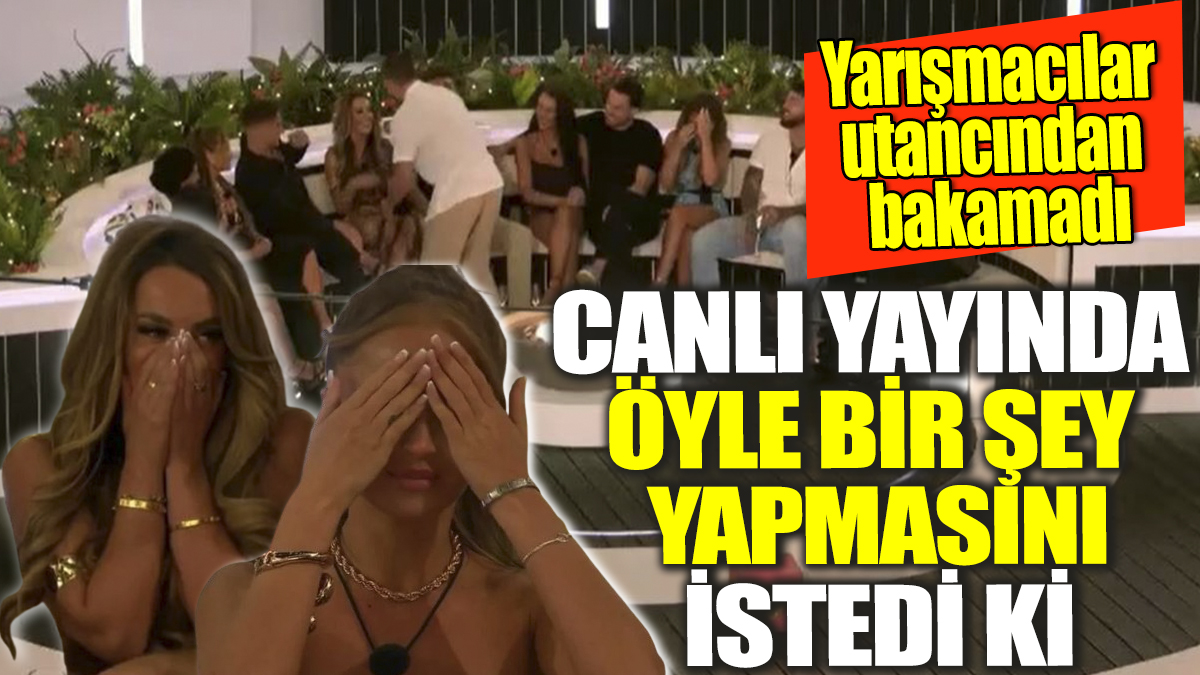 Canlı yayında öyle bir şey yapmasını istedi ki! Yarışmacılar utancından bakamadı