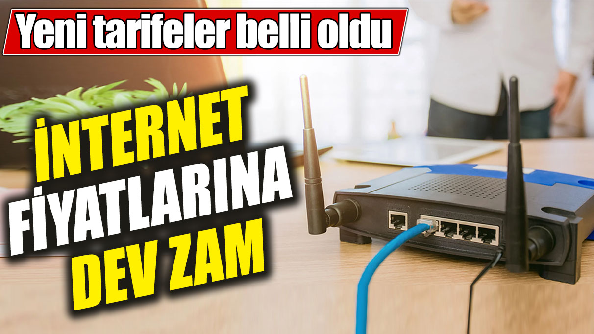 İnternet fiyatlarına dev zam! Yeni tarifeler belli oldu