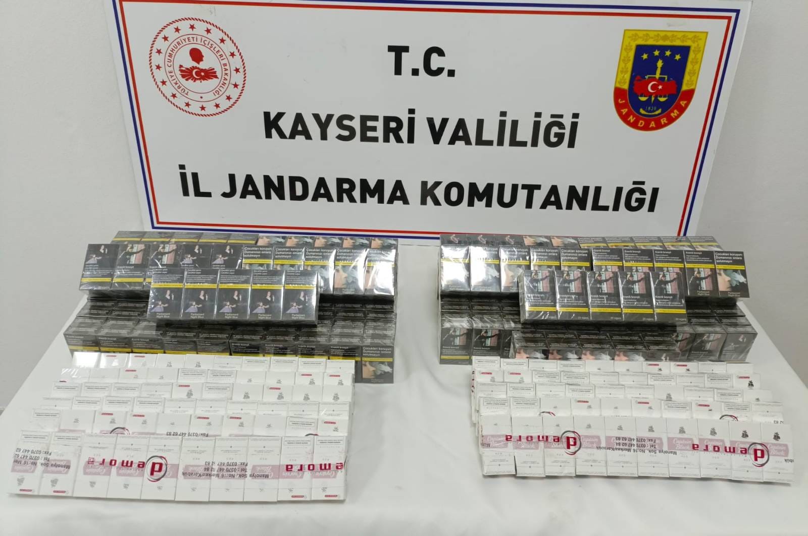 Kayseri'de kaçak sigara operasyonu