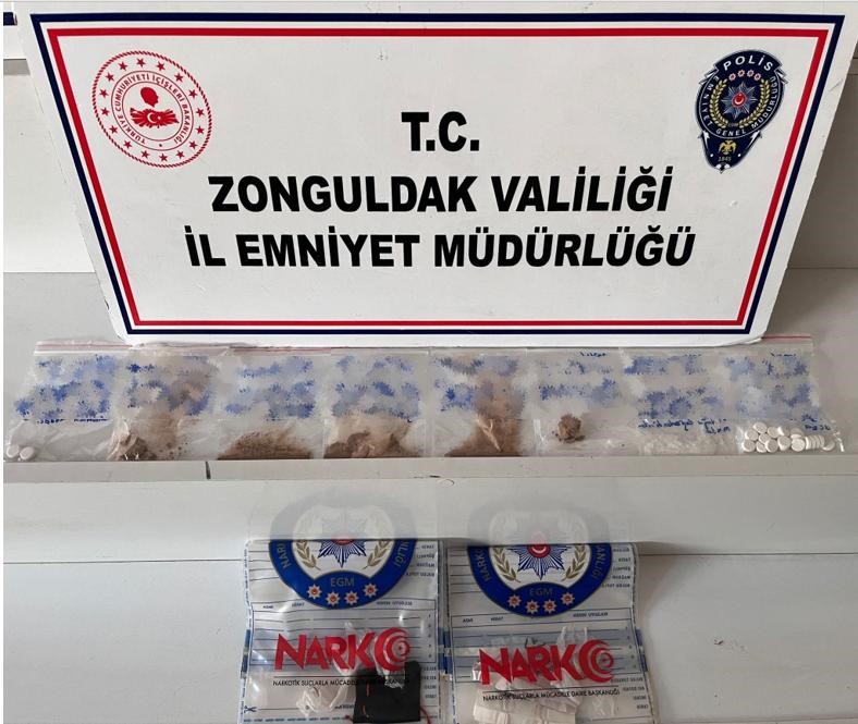 Zonguldak'ta narkotik operasyonu: 3 tutuklama