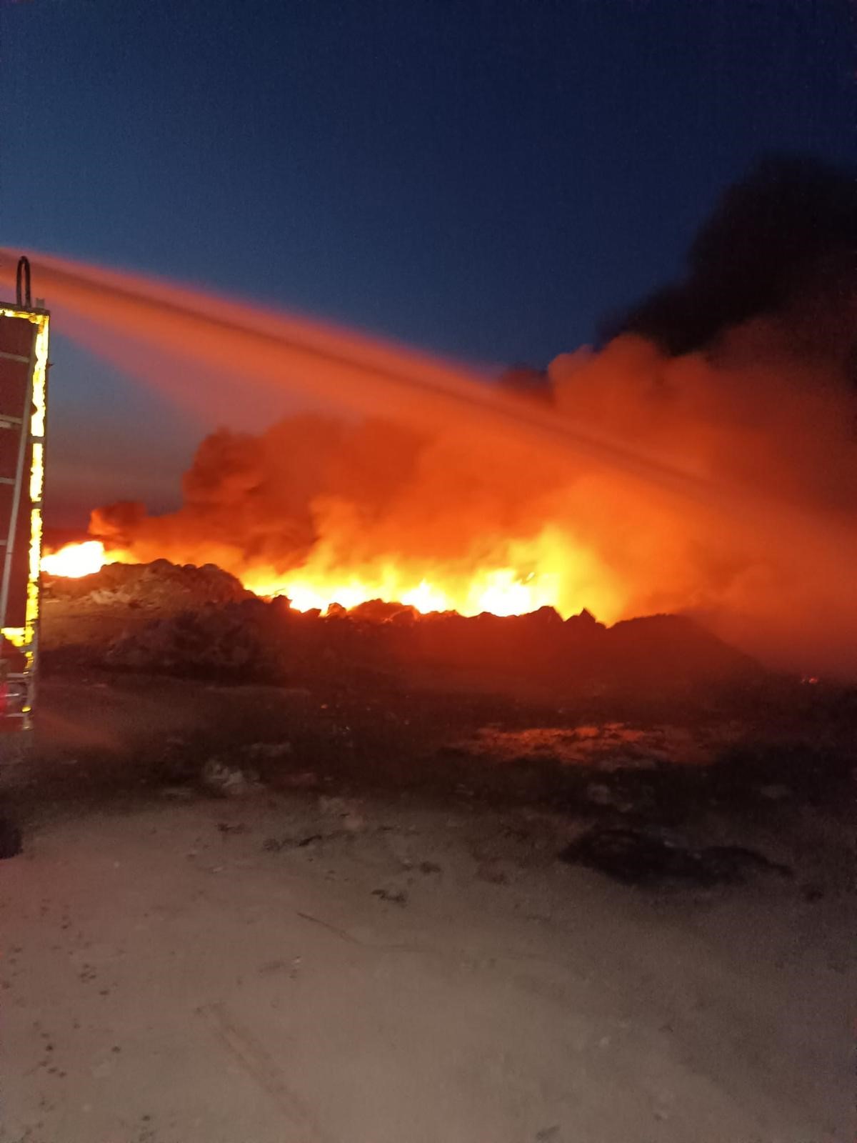 Hatay'da anız yangını