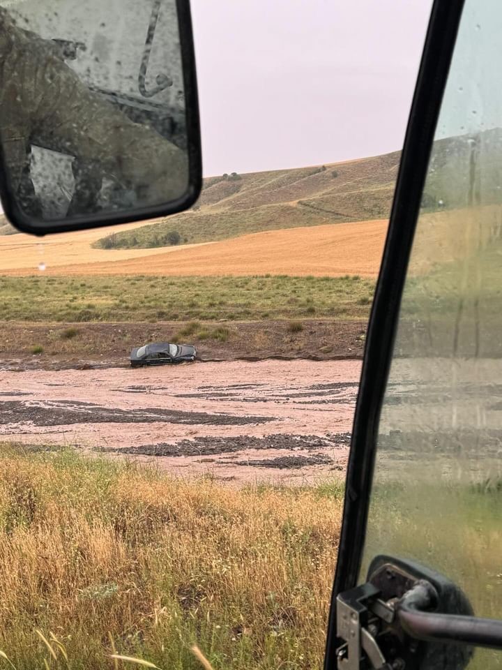 Polatlı’da otomobil sele kapıldı