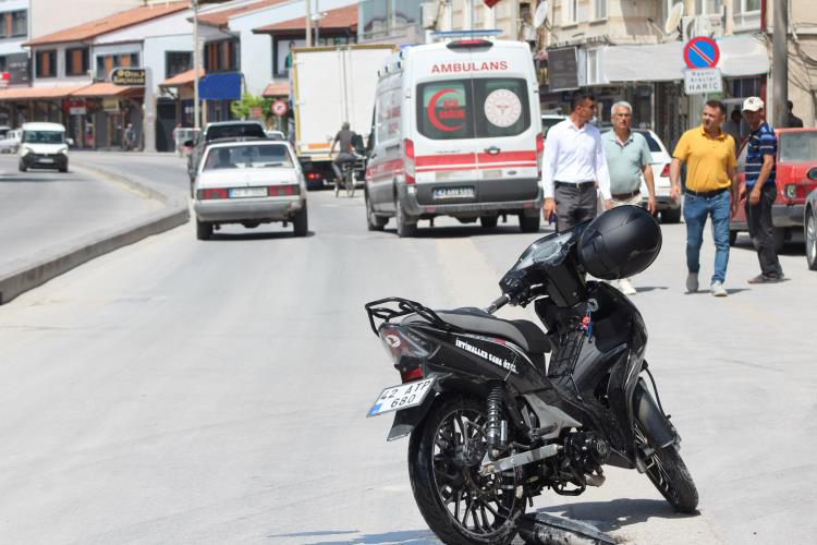 Konya'da motosiklet kazası: 1 yaralı