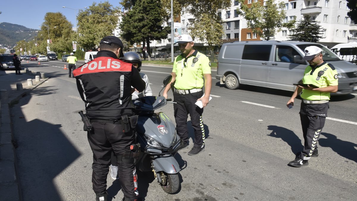 Ordu'da sıkı trafik denetimi