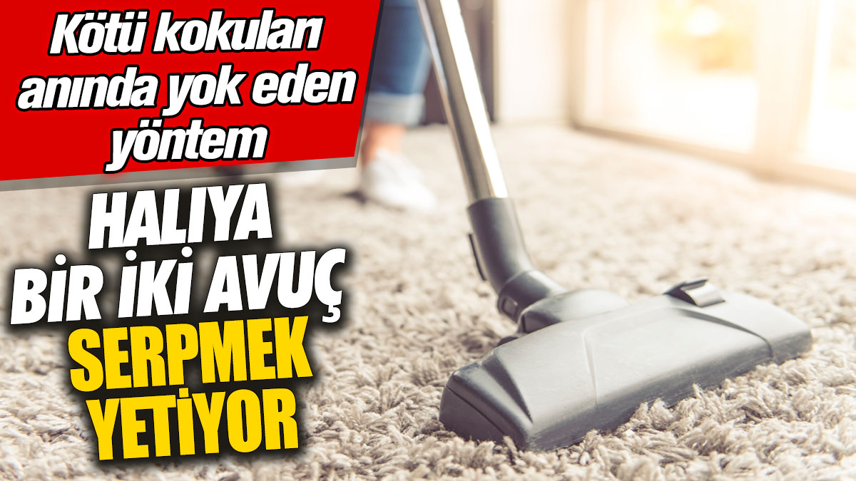 Halıya bir iki avuç serpmek yetiyor! Kötü konuları anında yok eden yöntem