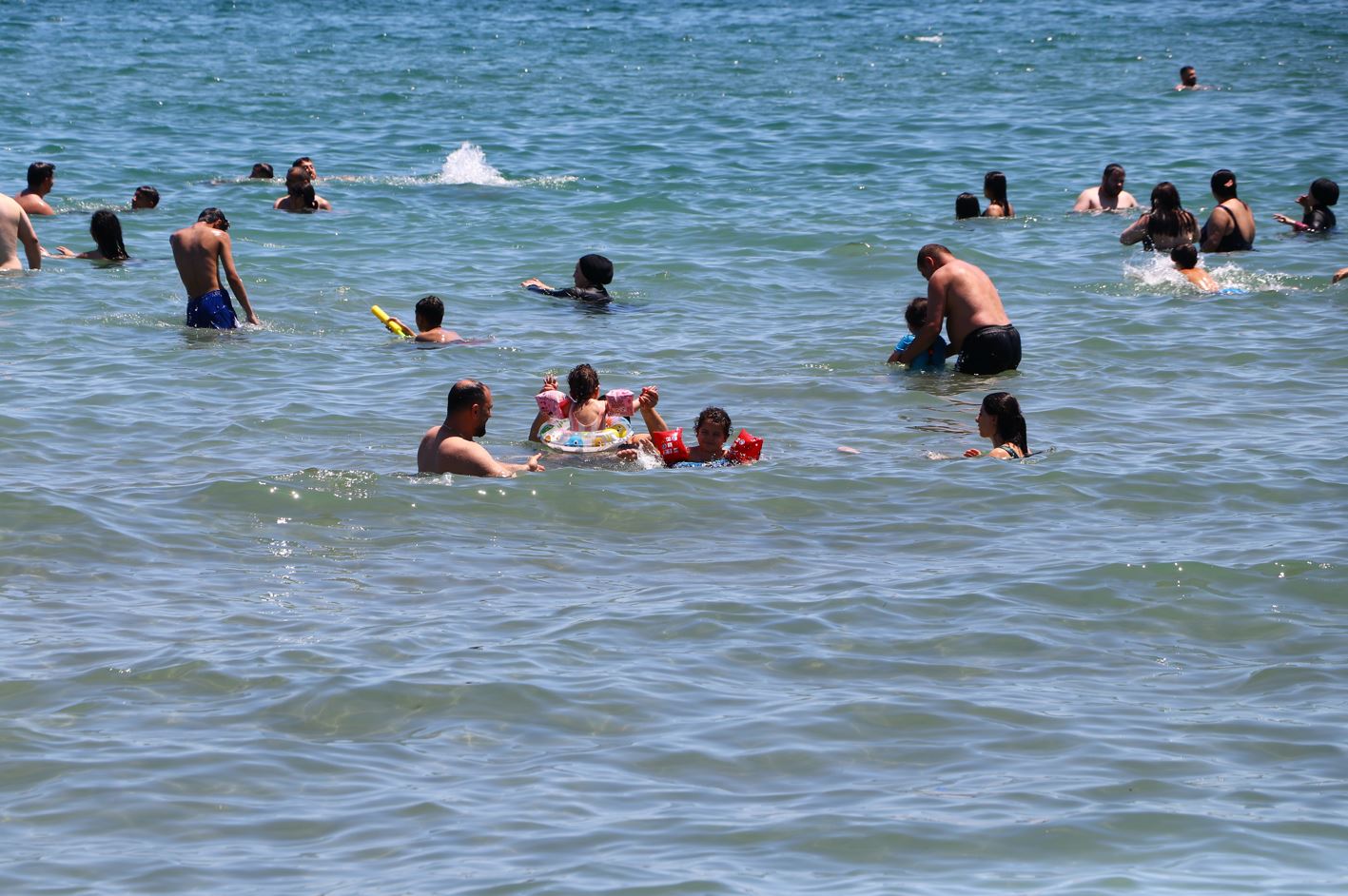 Tekirdağ'da sahillerinde bayram yoğunluğu