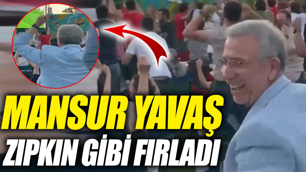 Mansur Yavaş zıpkın gibi fırladı