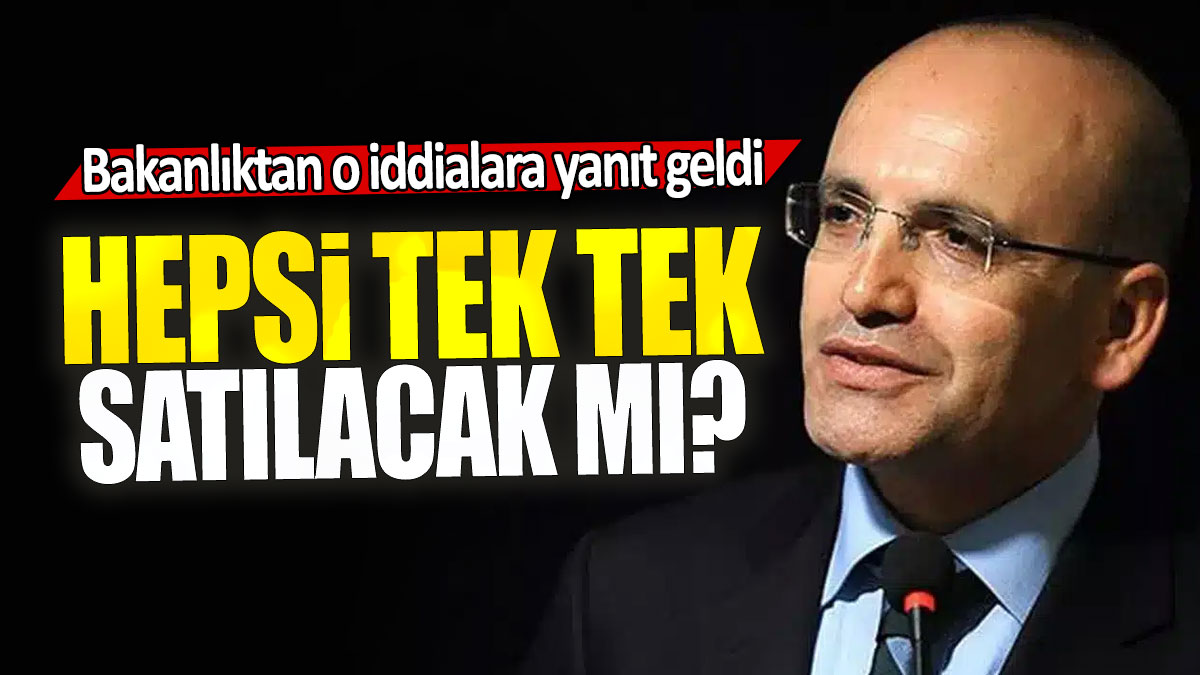 Bakanlıktan o iddialara yanıt geldi: Hepsi tek tek satılacak mı?