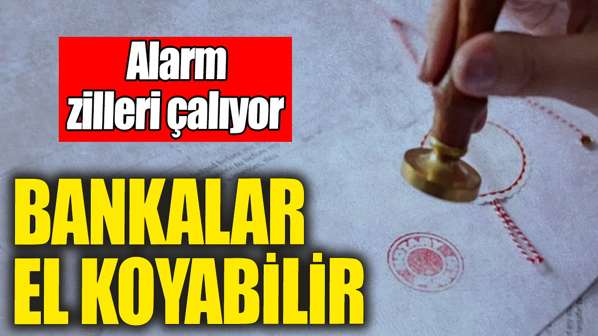 Bankalar el koyabilir. Alarm zilleri çalıyor