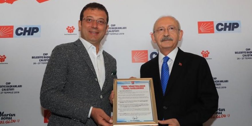 Çerçevenin ilki İmamoğlu'na verildi!